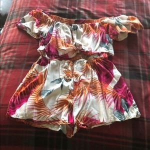 Off Shoulder Romper